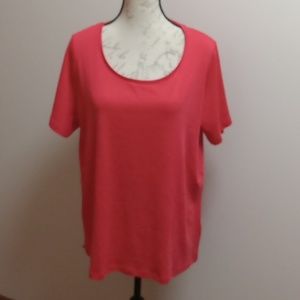 Jones New York Signature Woman Size 1X top - Color:  Paprika